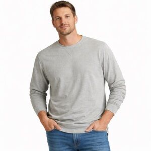 Goodthreads Men’s Waffle Knit Thermal‎ Long Sleeve Shirt Gray Size Medium